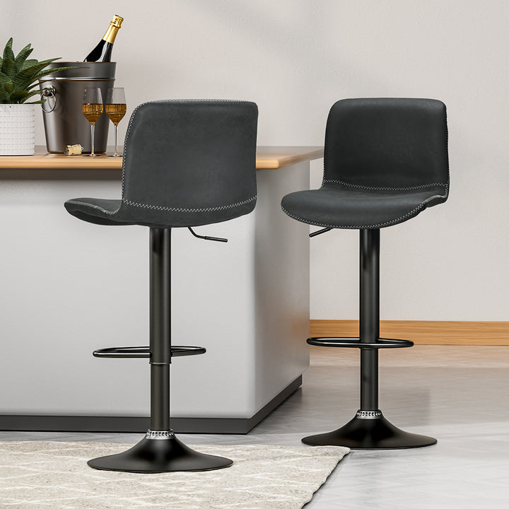 Deville Bar Stool - Black Set of 2