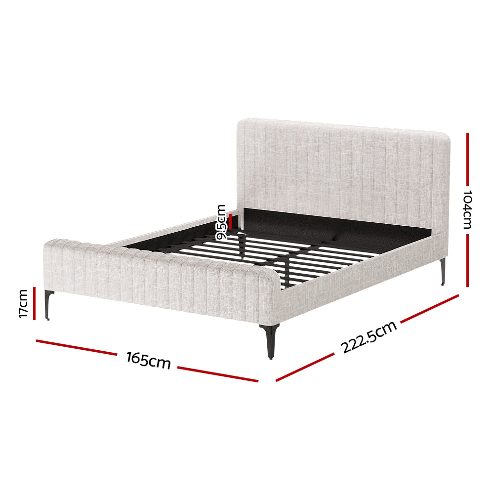 Marley Queen Bed - Beige
