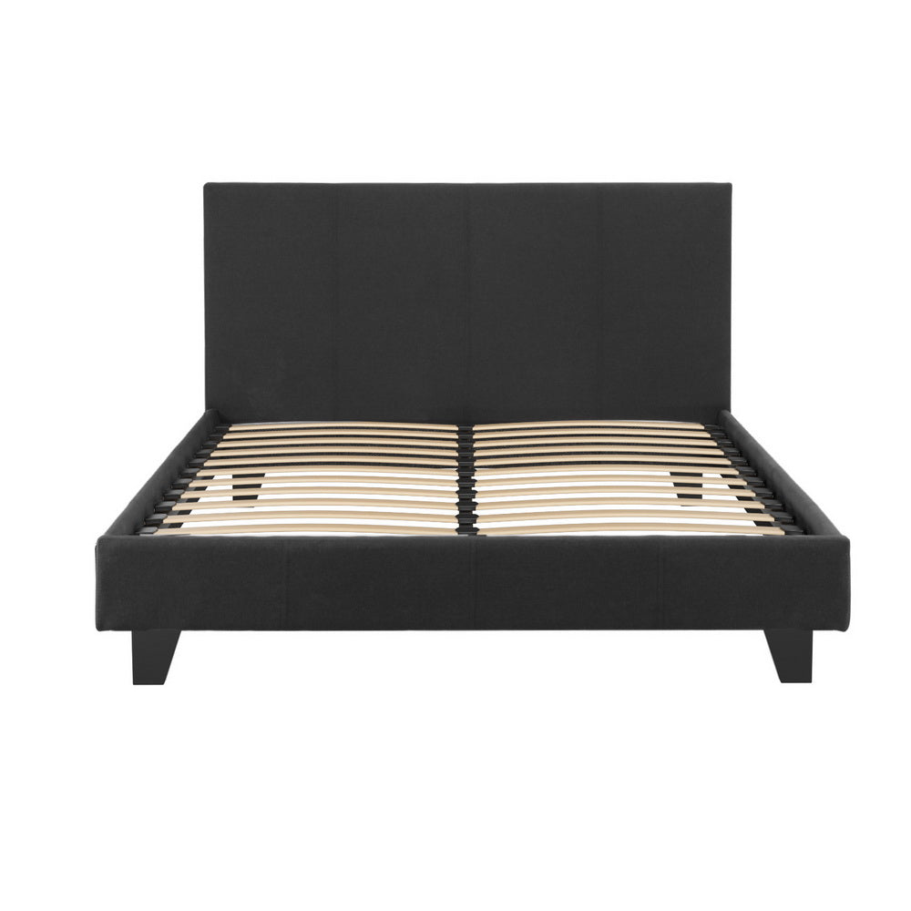 Quinn Double Bed - Charcoal