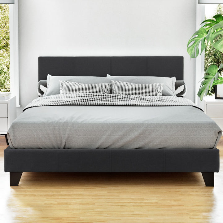 Quinn Double Bed - Charcoal
