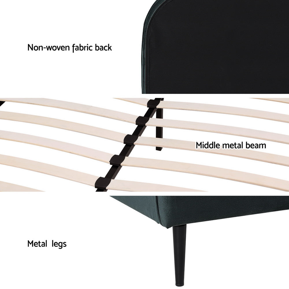 Taylor Queen Bed - Moss