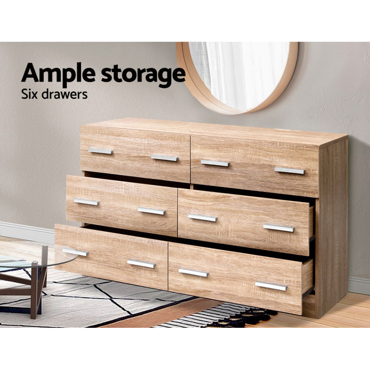 Amsterdam Six Drawers - Natural