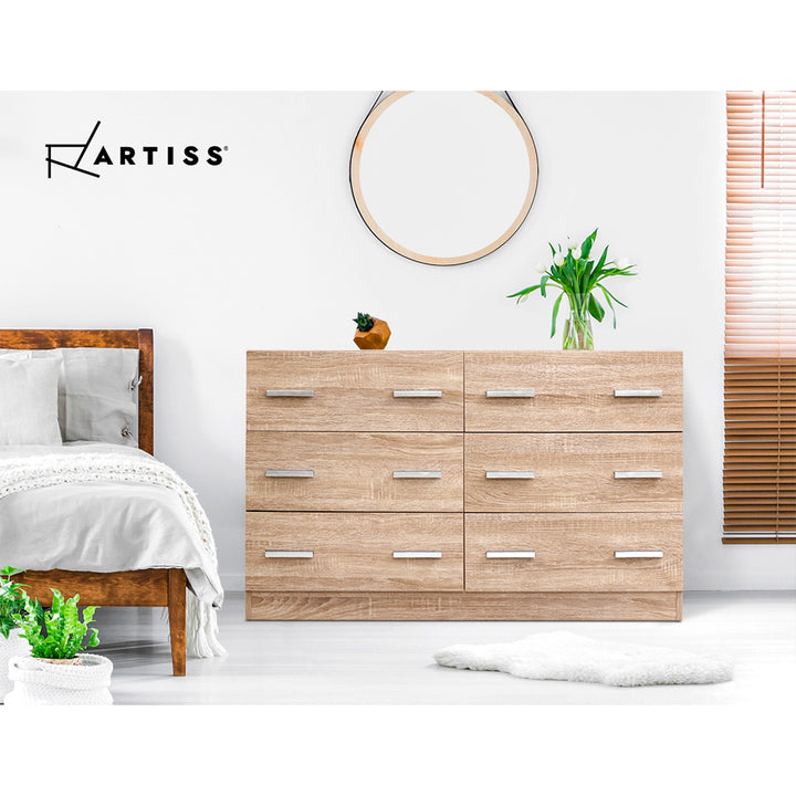 Amsterdam Six Drawers - Natural