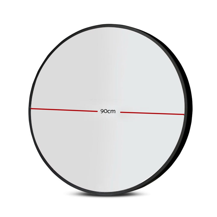 Classic Round Mirror - Black