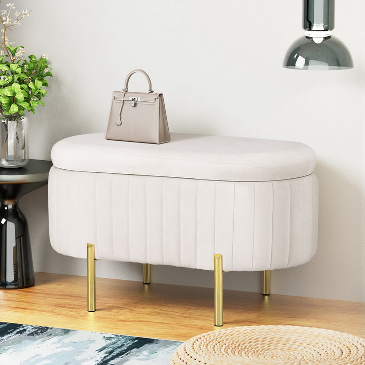 Osaka Boucle Storage Ottoman