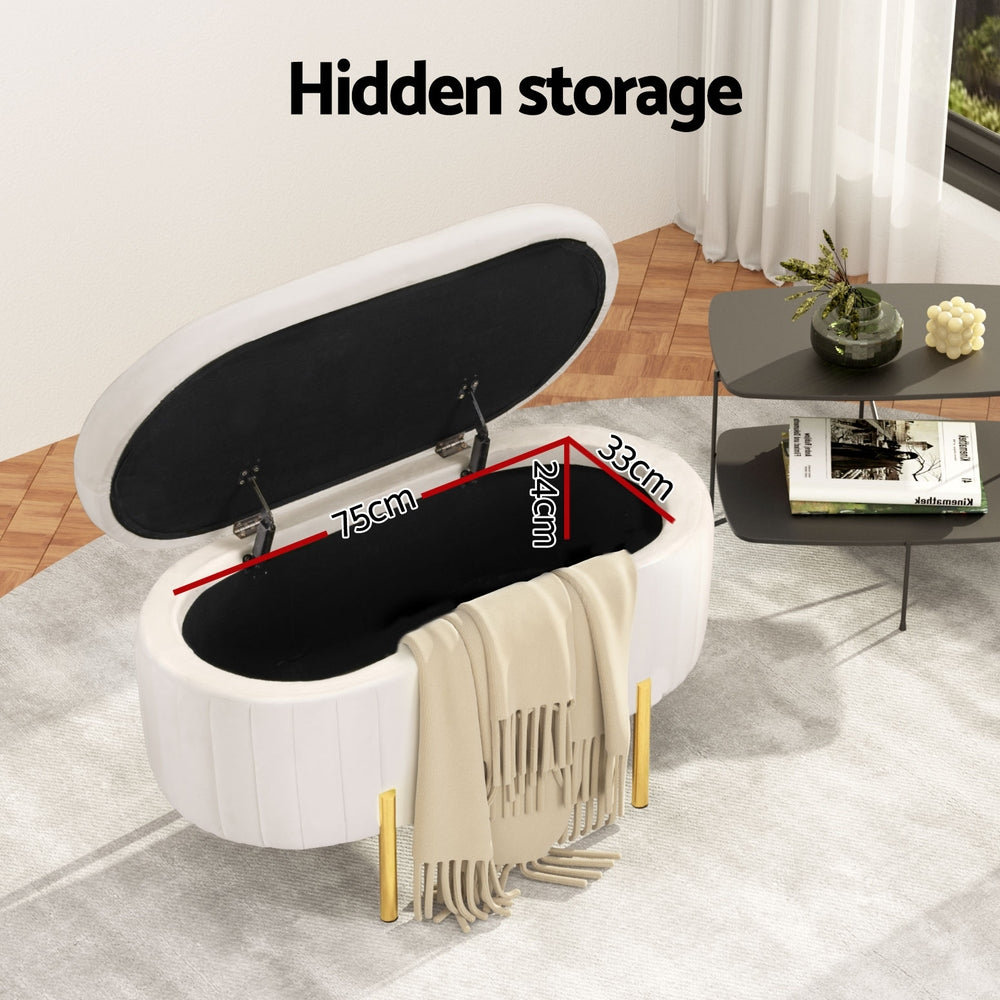 Osaka Boucle Storage Ottoman