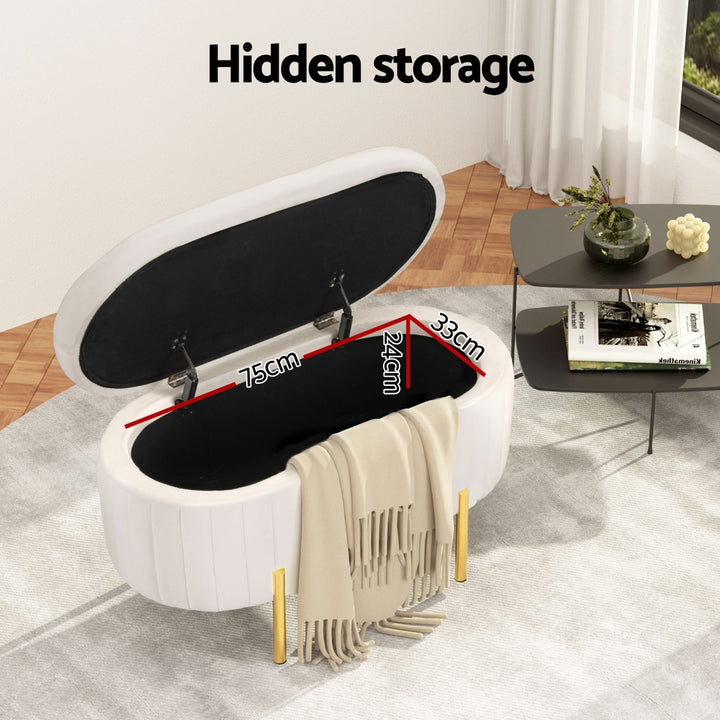 Osaka Boucle Storage Ottoman