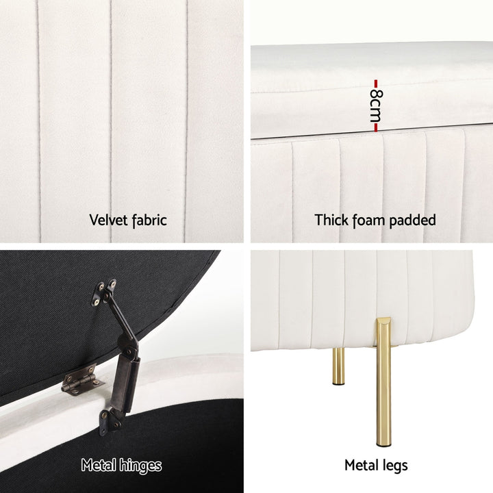 Osaka Boucle Storage Ottoman