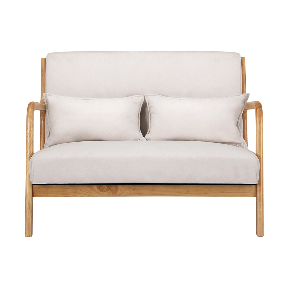 Barcelona Armchair - White/Natural