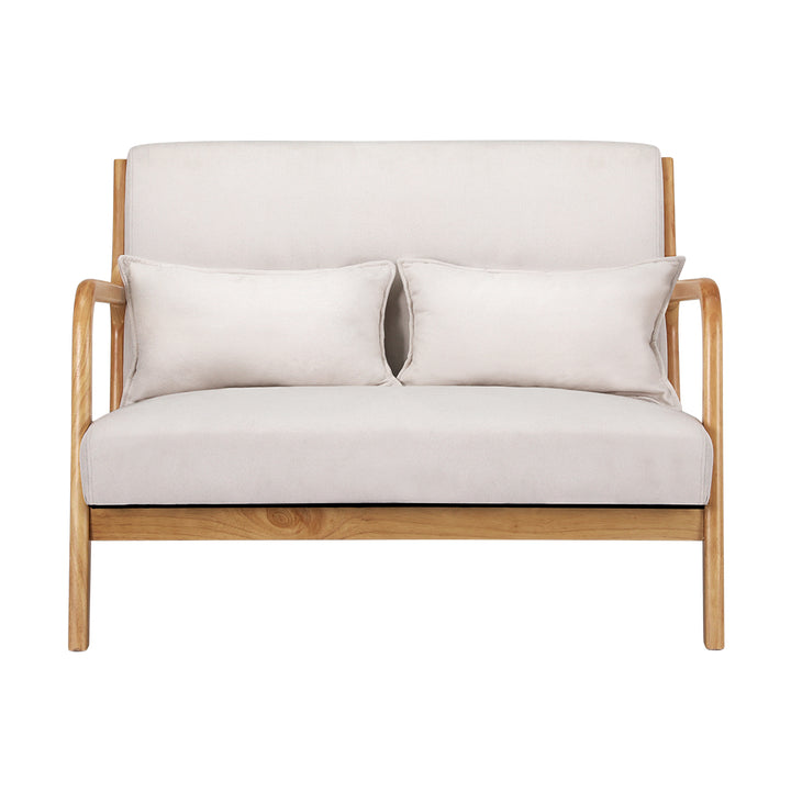 Barcelona Armchair - White/Natural