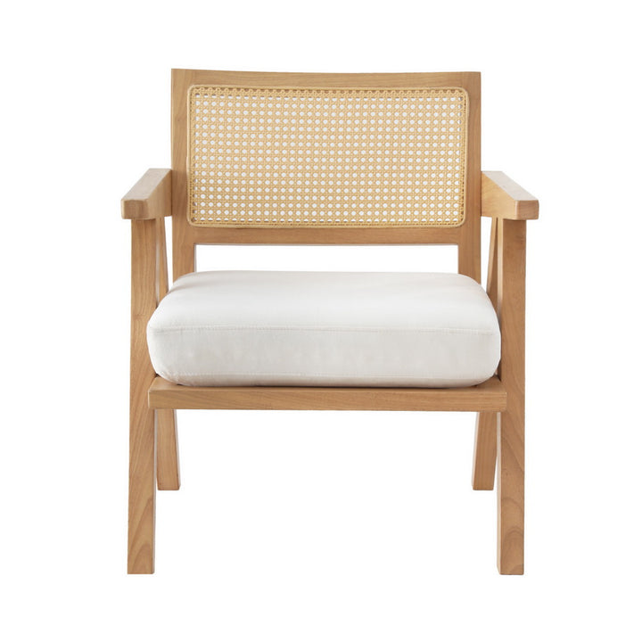 Ratanna Armchair - White/Natural
