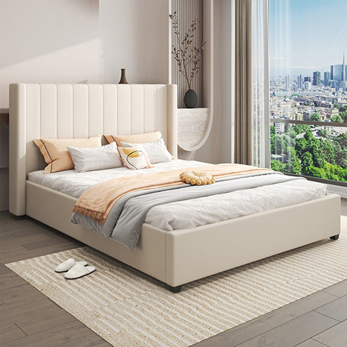 Peyton Queen Bed - Vanilla