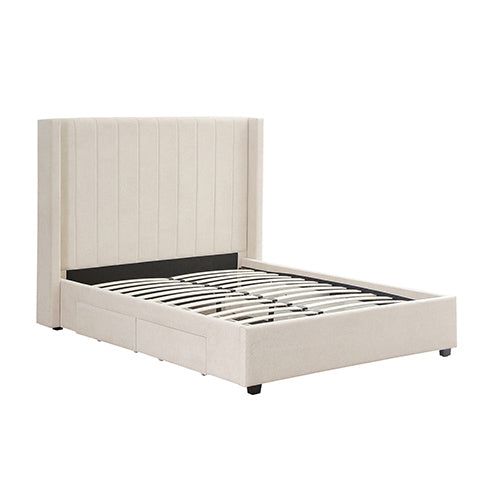 Peyton Queen Bed - Vanilla