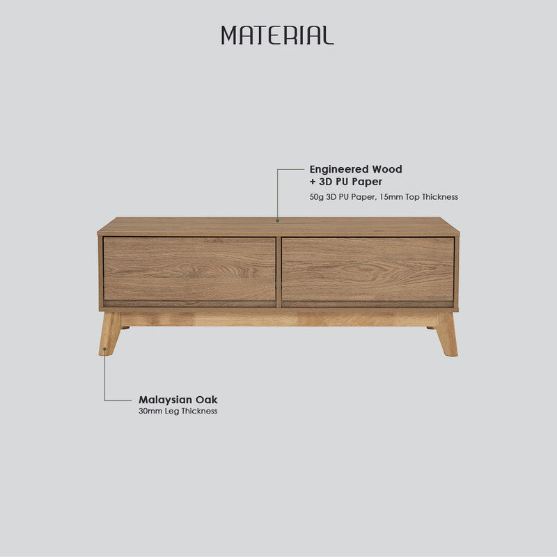 Hokkaido Coffee Table - Walnut