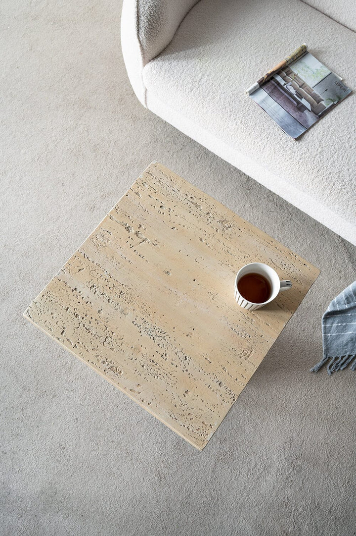 Bhutan Square Marble Side Table