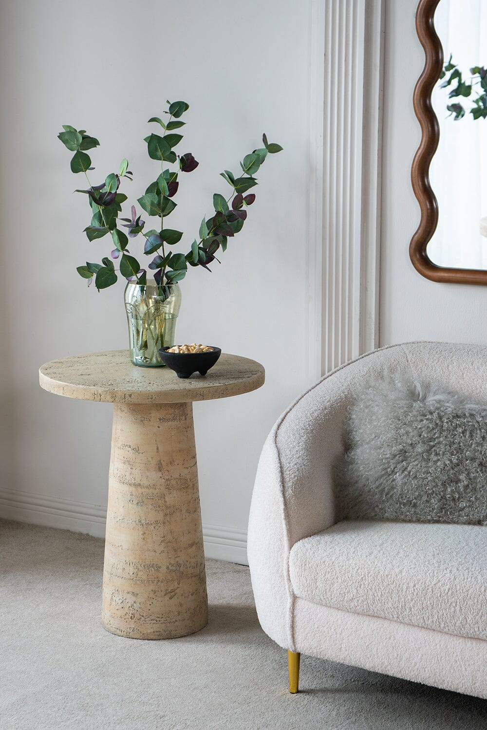 Bhutan Round Marble Side Table