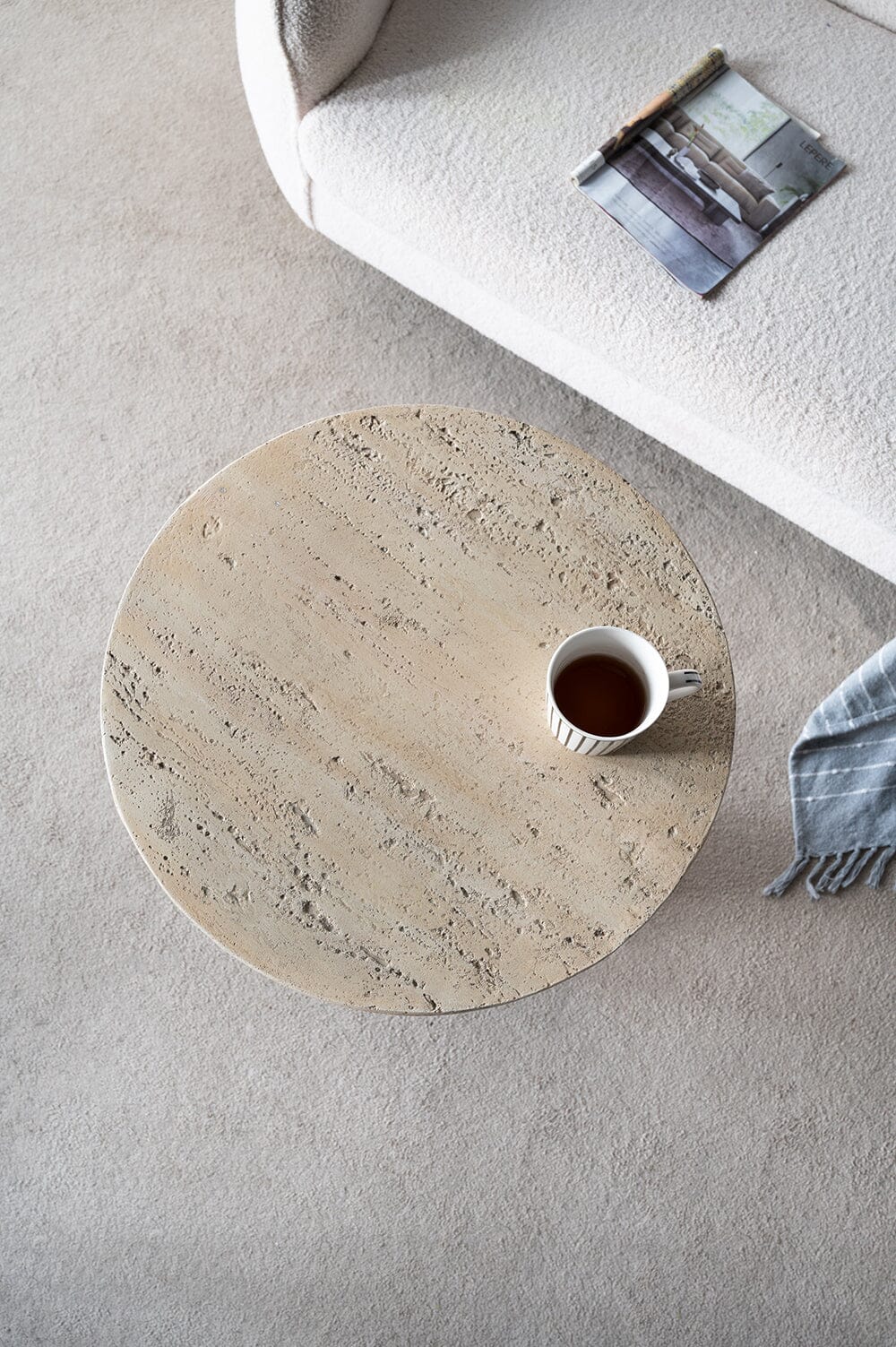 Bhutan Round Marble Side Table