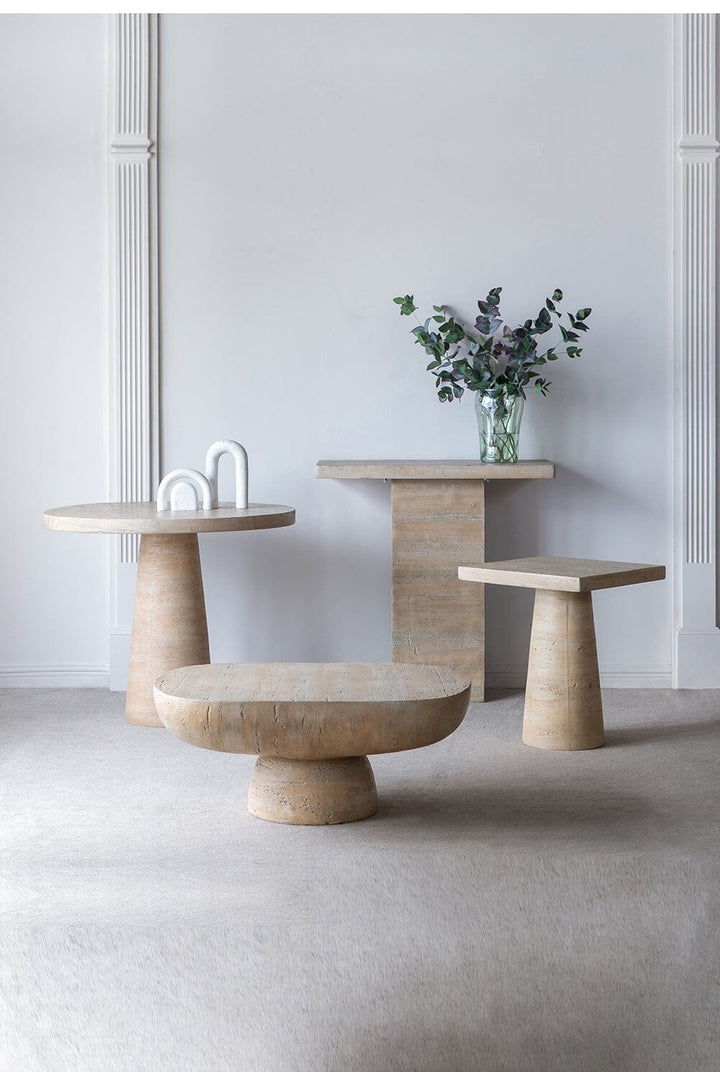 Bhutan Round Marble Side Table