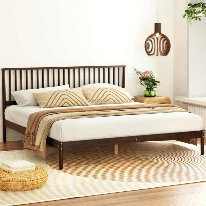 Carlton King Bed - Walnut